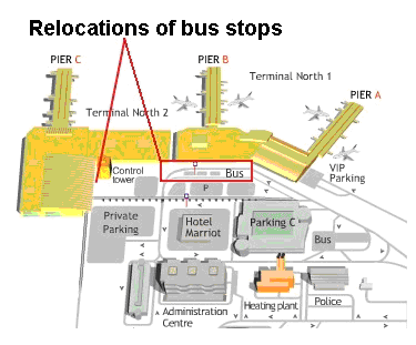 Bus stops relocation
